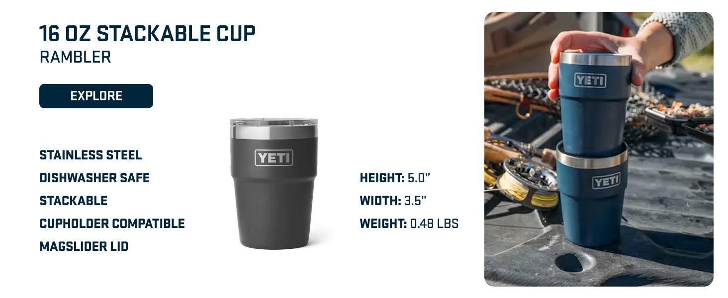 16 oz stackable cup