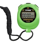 TPNEG Simple Stopwatch Timer - Easy to Use, Set Up, Read, and Carry - Large Display - On/Off, AAA...