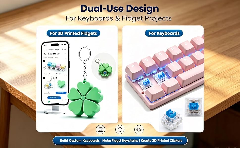 60PCS Keyboard Clickers
