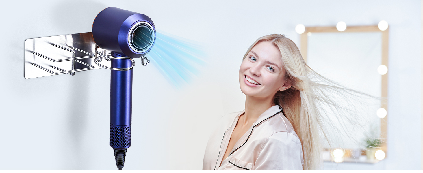 Hair Dryer and Straightener Holder
