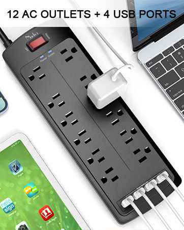 surge protector power strip with usb