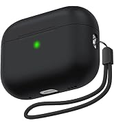 NIUTRENDZ AirPods Pro 2 Case Cover 2022 Slim Silicone Shock-Absorbing Protective Case with Lanyar...