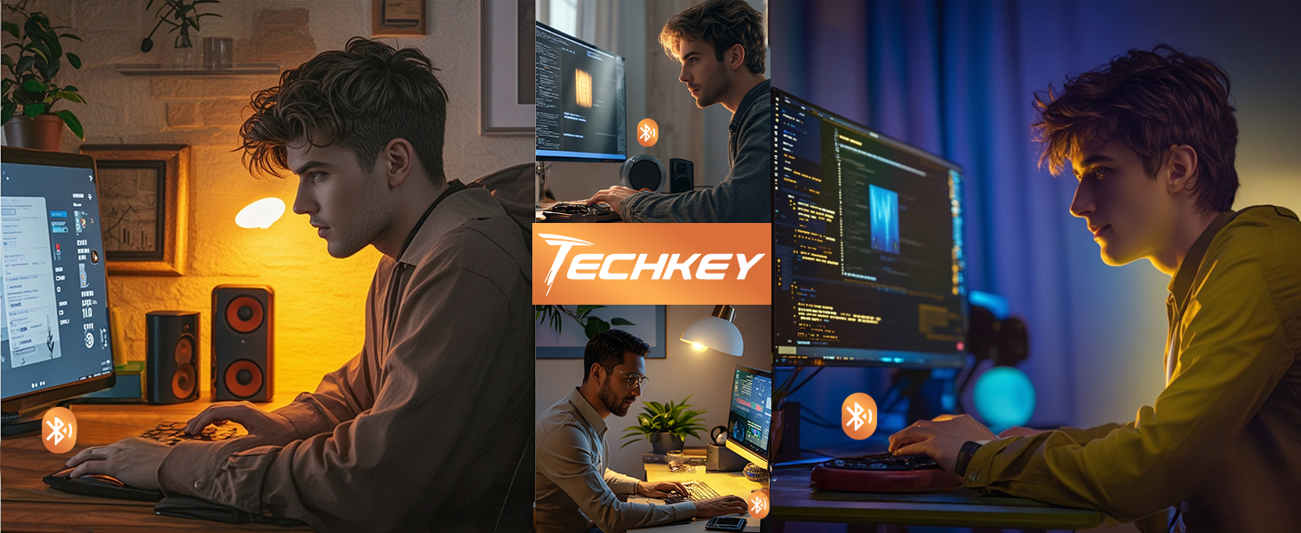 USB Bluetooth 5.4 Adapter for Desktop PC: Long Range Wireless Dongle with 5dBi Antenna Plug & Play