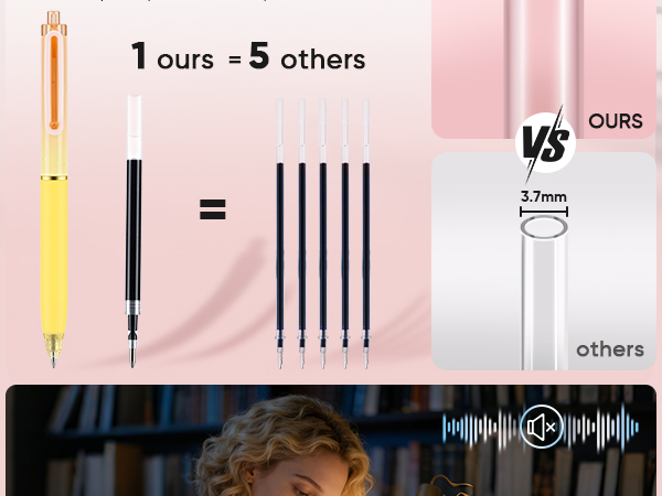 Silent Gel Pens
