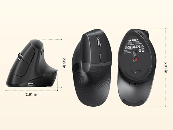 ergonomic vertical mouse rechargeable ergo mouse vertical mice wireless