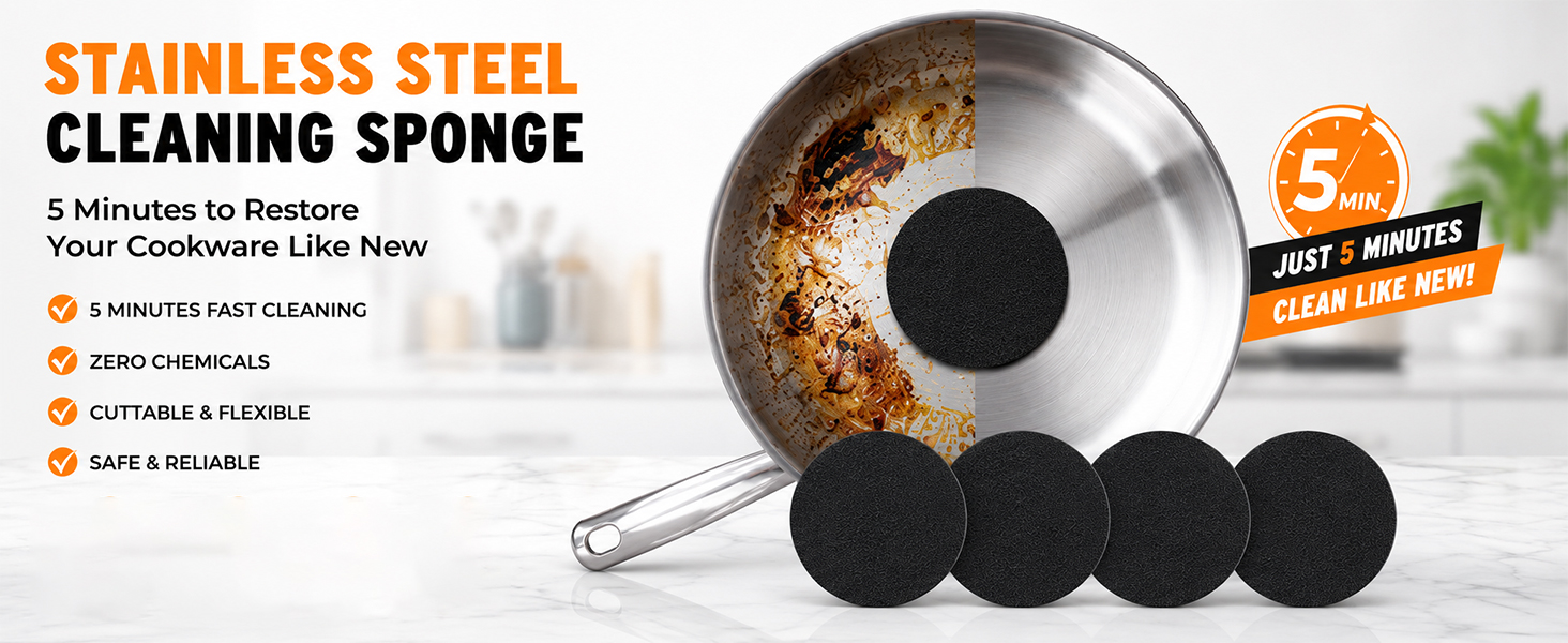 Stainless Steel Sponge Suitable for Stainless Steel Surfaces