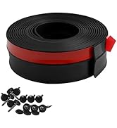 Greymond Garage Door Weather Stripping, 36 FT Black Garage Door Side and Top Seal Trim, Universal...