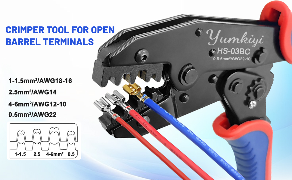 Crimping for Open Barrel Terminals