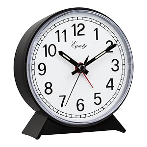 equity, lacrosse, la crosse, 14075, bedside, keywind, keywound, alarm, clock