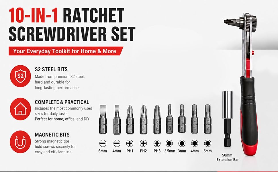 ironcube 10 in 1 ratcher screwdriver
