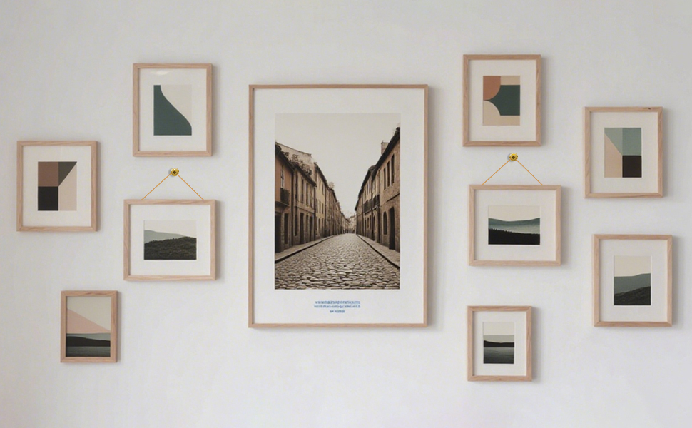 Two Hanging Methods. Fits Frames of All Sizes and Weights.