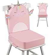 wooshwa Toddler Booster Seat for Dining Table with Backrest, 4inch Non-Slip Kids Booster Seat for...