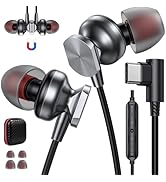 USB C Headphones Wired for MacBook iPad Pro, Type C Earphones with Microphone HiFi Stereo In-Line...