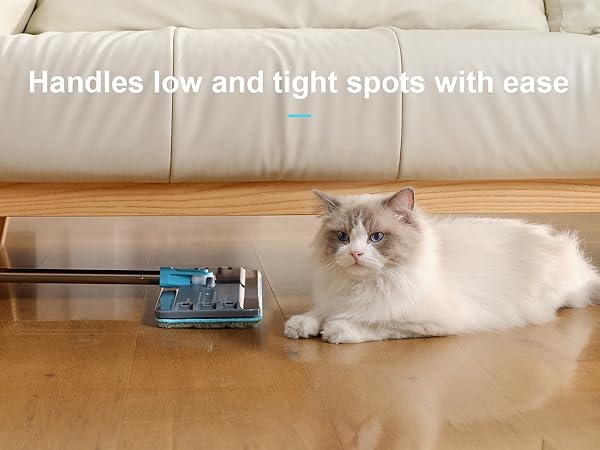 Handles low and tight spots with ease