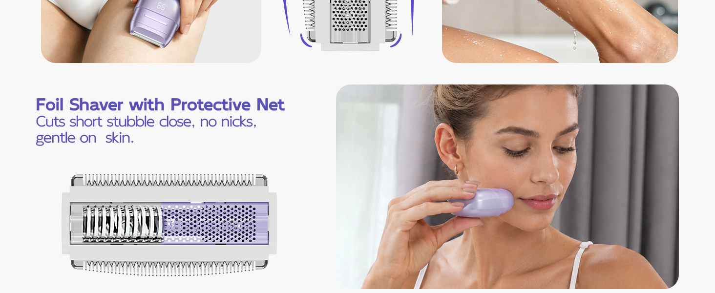 Cuts short stubble close. No nicks, gentle on sensitive skin.