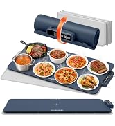 Colorlife Warming Mat for Food - Electric Warming Tray with Heat-Insulation Pad, 4-Level Temperat...