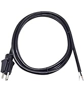 Clear Power 10 ft 3-Wire Heavy Duty Power Cord, Replacement Cord 14/3 SJT for for Power Tools and...