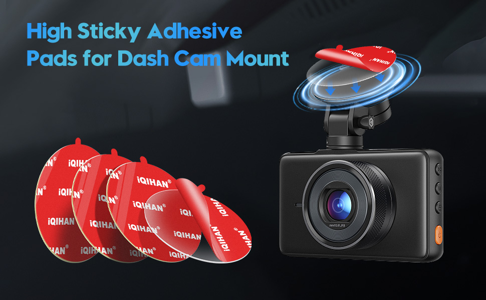 high sticky adhesive pads for dash cam mount