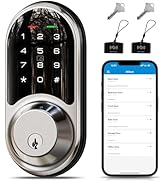 Veise RZ06 Smart Lock for Front Door with App Control, Keyless Entry, Electronic Digital Deadbolt...
