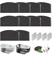 Cat Fountain Filter for 84oz/2.5L Automatic Cat Water Fountain with 304 Stainless Steel Tray, 10 ...