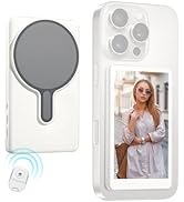 Magnetic Phone Vlog Selfie Monitor Screen,1080P Wireless Recording,Back Camera Selfie Monitor wit...