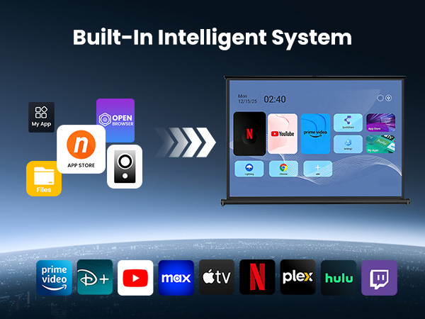 portable projector with wifi and bluetooth