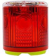 Solar Strobe Warning Light, with Strong Magnetic Base High Bright LED Flashing 360° Wireless Cont...