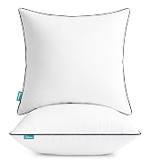 Oubonun 18 x 18 Throw Pillow Inserts – Durable &amp; Structured, Soft Down Alternative Decorative Pil...