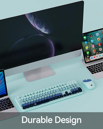 aesthetic keyboard for long nails wireless keyboard and mouse set