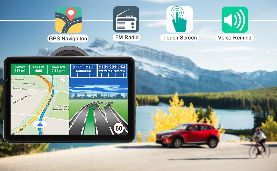 car truck gps navigation satellite global positioning