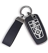 WJS Key Fob Cover, Car Key Case Shell Protector Compatible with 2017-2026 Ford Explorer Bronco Es...
