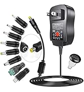 [Upgraded Version] SoulBay Universal AC/DC Adapter Multi-Voltage Regulated Switching Power Supply...