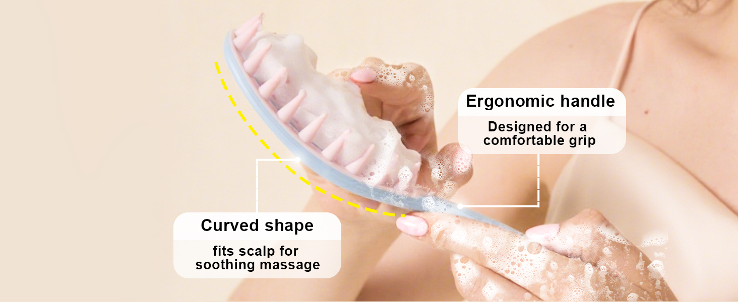 Scalp Care Brush for hair growth washing hair