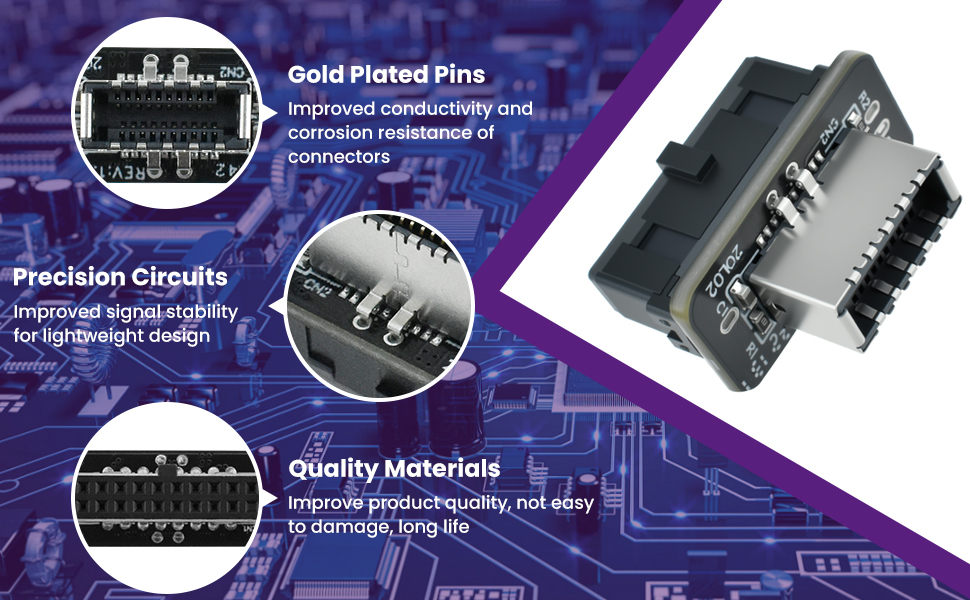 19Pin USB 3.0 to Type-E/USB C