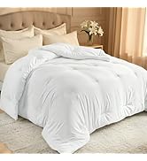 Easthome Comforters Queen Size, All Season Quilted Bed Comforter, Ultra-Soft Down Alternative Duv...