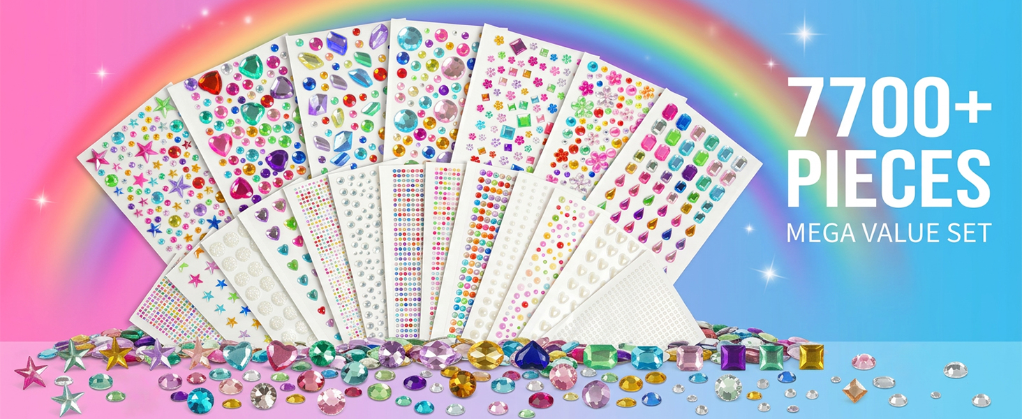 20 sheet gem stickers