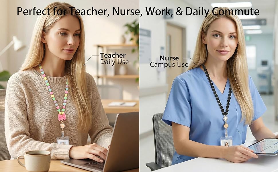teacher lanyard nurse id badges