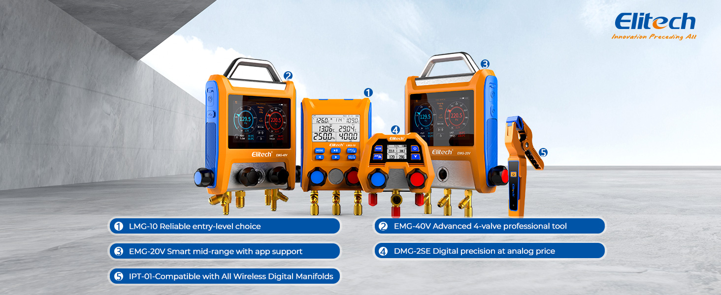 elitech digital manifold