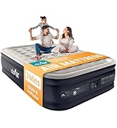 Dr. air Queen Air Mattress with Built-in Pump, 18” Raised Blow Up Mattress - 800 lbs Max Honeycom...