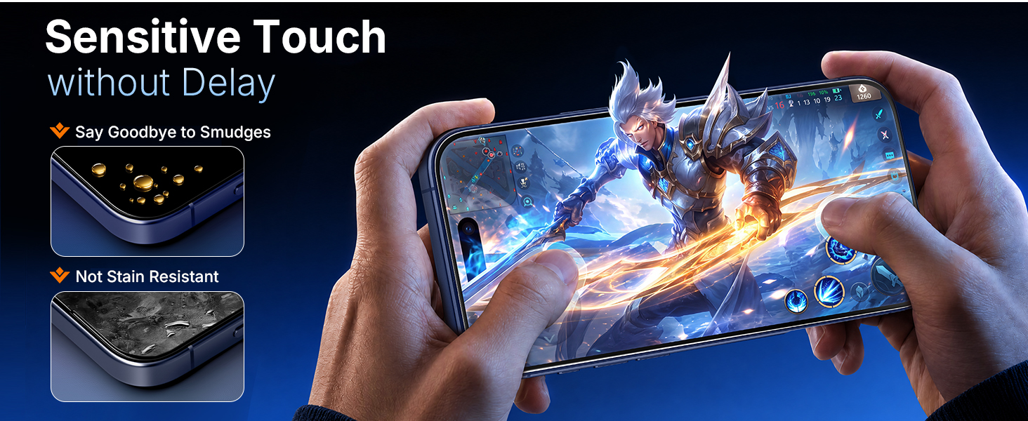 sensitive touch screen protector