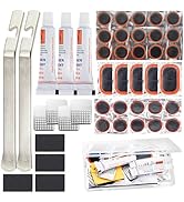 DDJ Bike Tire Repair Kit 43 PCS, Bicycle Inner Tube Puncture Patch Kits with 30 PCS Vulcanizing P...