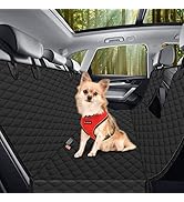 BeneathYourFeet Dog Seat Cover (54" W x 56 " L, Black) Scratch Prevention Dog Car Seat Cover for ...