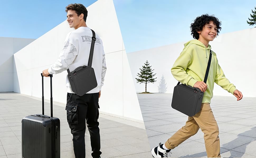 Whether commuting or traveling, this portable hard shell case is built for gamers on the go.