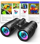 Boy Toys Ages 3-8: Kids Binoculars with Bird Watching Manual 4 5 6 7 8 Year Old Boys Girls Christ...