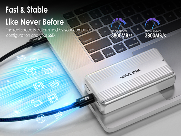 read and write speeds of up to 3800MB/s