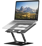 YTech Adjustable Laptop Stand,Ergonomic Foldable Notebook Computer Holder.Compatible with MacBook...