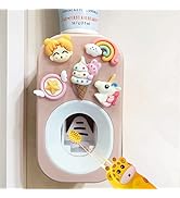 Automatic Kid Toothpaste Dispenser for Shower,Toothpaste Squeezer for Kids &amp; Family,Wall Mounted ...