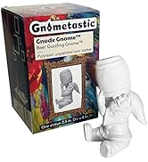 Gnometastic Gnude Mini Gnomes - Unpainted Gnome Statue, Beer 4in Tall - DIY Paint Your Own Gnome ...