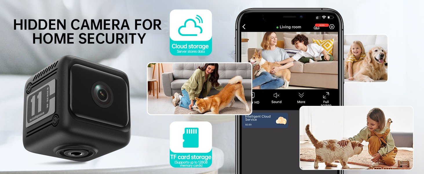 mini nanny cam hidden camera small video cameras spying mini cameras home security