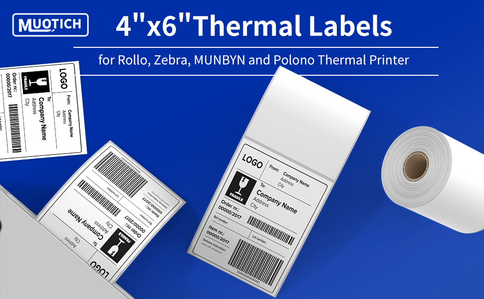 Thermal Printer Labels 4&amp;#34;x6&amp;#34;
